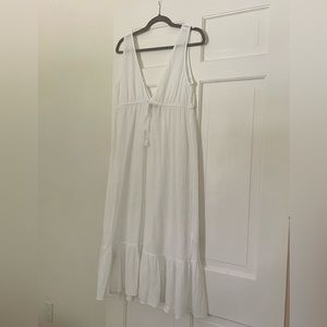 J.Crew White Cotton Gauze Swim Cover-up